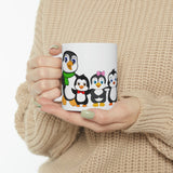 Leigha Marina's Little Penguins Ceramic Mug - 11oz