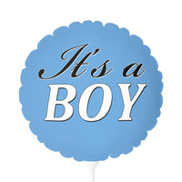 Baby Shower Balloon - It's a Boy 11" Light Blue - Round & Heart-Shaped