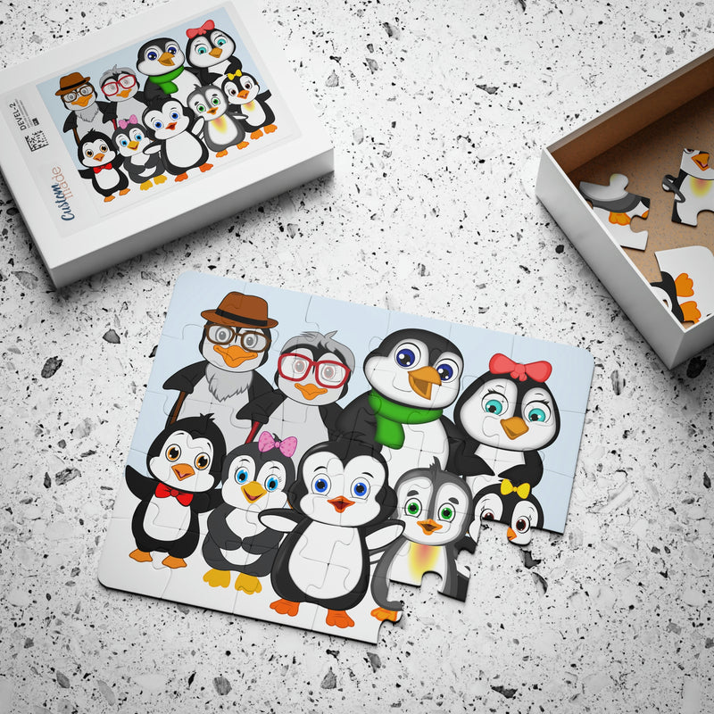 Kids' Puzzle, 30-Piece - Leigha Marina Penguin Family