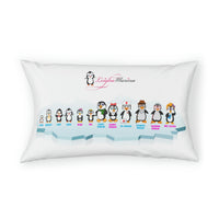 Pillow Sham - Leigha Marina's Cartoon Penguins With Names
