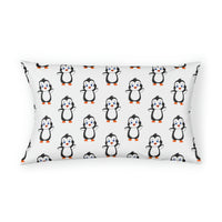 Pillow Sham - White - Bebo The Penguin Leigha Marina's Cartoon Design