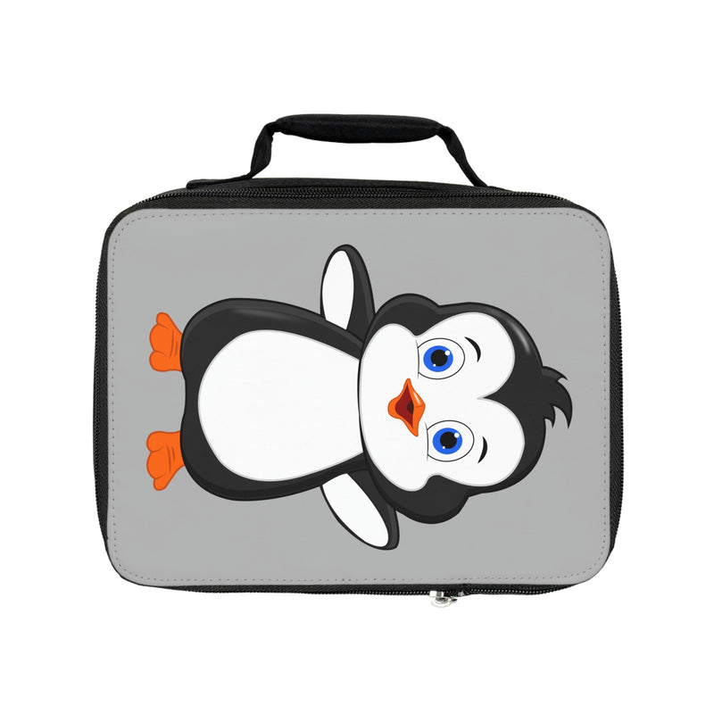 Lunch Bag - Bebo The Penguin - Light Grey