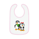 Leigha Marina's Baby Bib - Mommy & Daddy Penguins