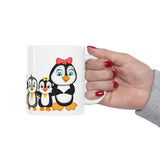 Leigha Marina's Little Penguins Ceramic Mug - 11oz