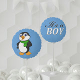 Baby Shower Balloon - It's a Boy 11" Light Blue - Round & Heart-Shaped